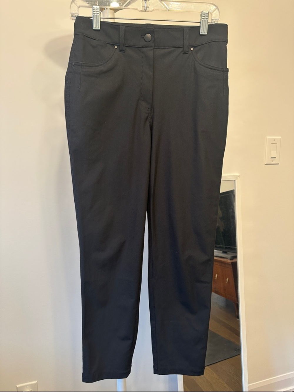 lululemon athletica City Sleek 5 pockets pants 7/8 black slim fit size 6 - Picture 5 of 7